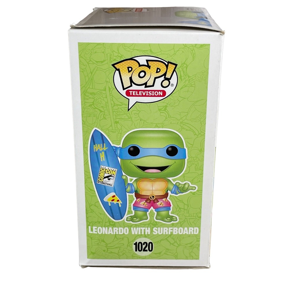 Funko Pop SDCC 2020 Comic Con TMNT Leonardo With‎ Surfboard - DAMAGED BOX - Picture 2 of 9